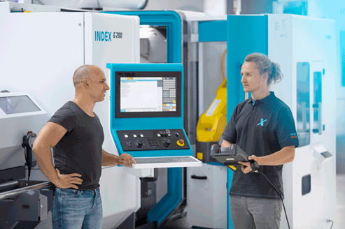 Maschinenschulung in der INDEX Academy